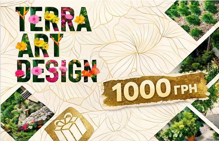 Floral design with promotional text